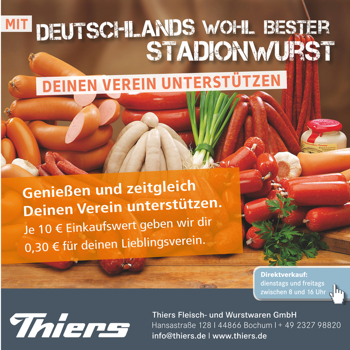 Genießen und Deinen Verein unterstützen. Je 10€ Einkaufswert geben wir dir 0,30 € für Deinen Lieblingsverein